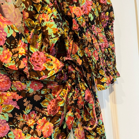 Top shop beautiful floral wrap dress - Picture 6 of 7
